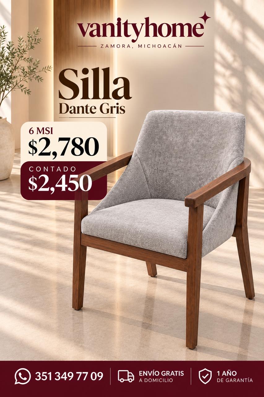 Silla Dante Gris