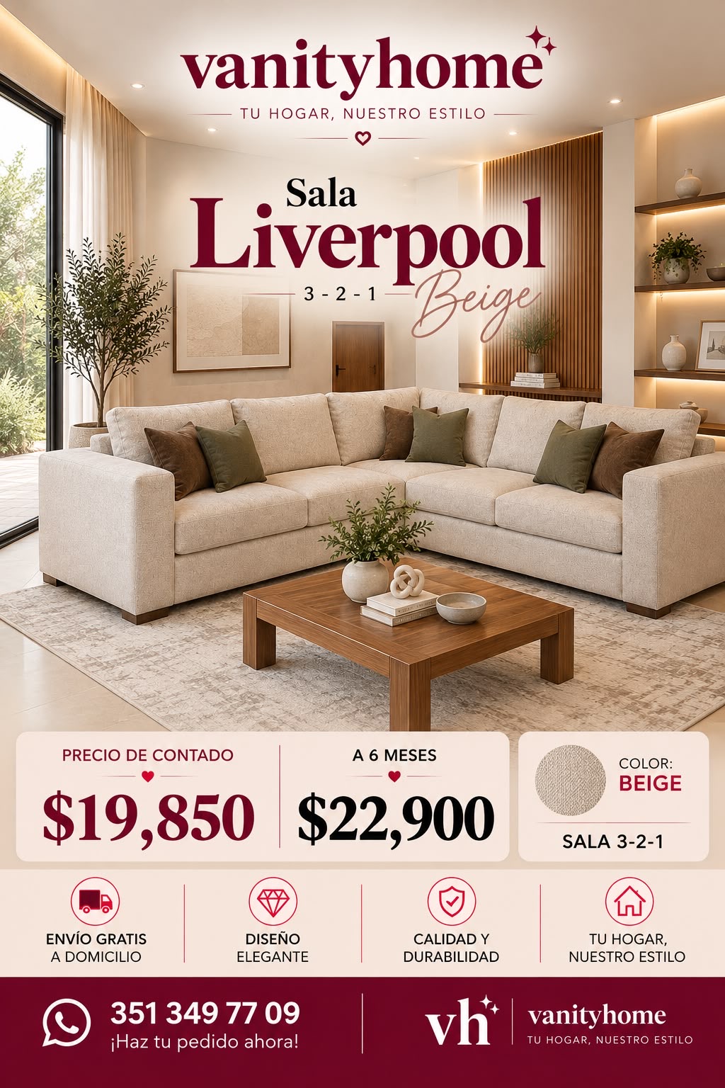 Sala Liverpool Beige