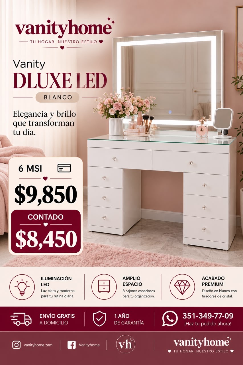 Vanity D´Luxe Led Blanco