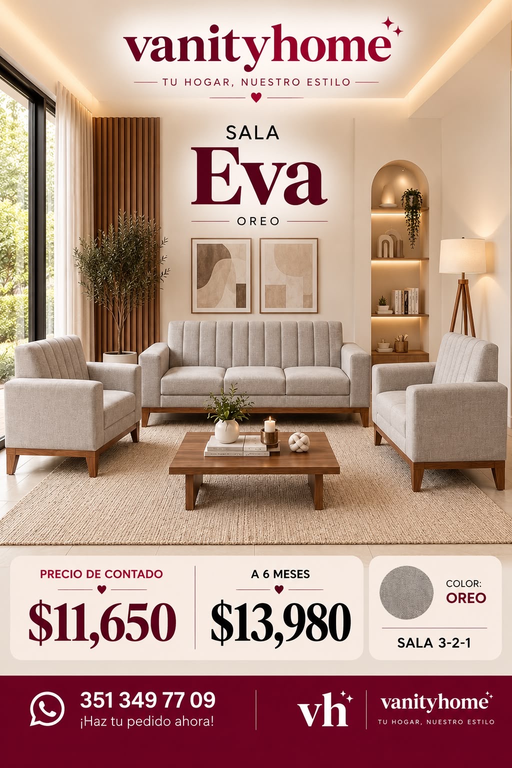 Sala Eva Oreo 3-2-1