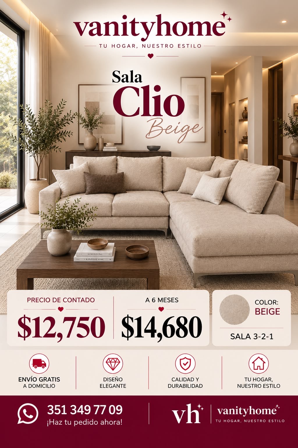 Sala Clio Beige