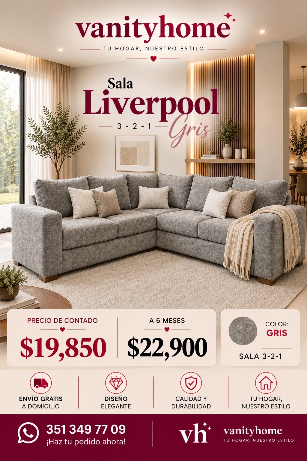 Sala Liverpool Gris