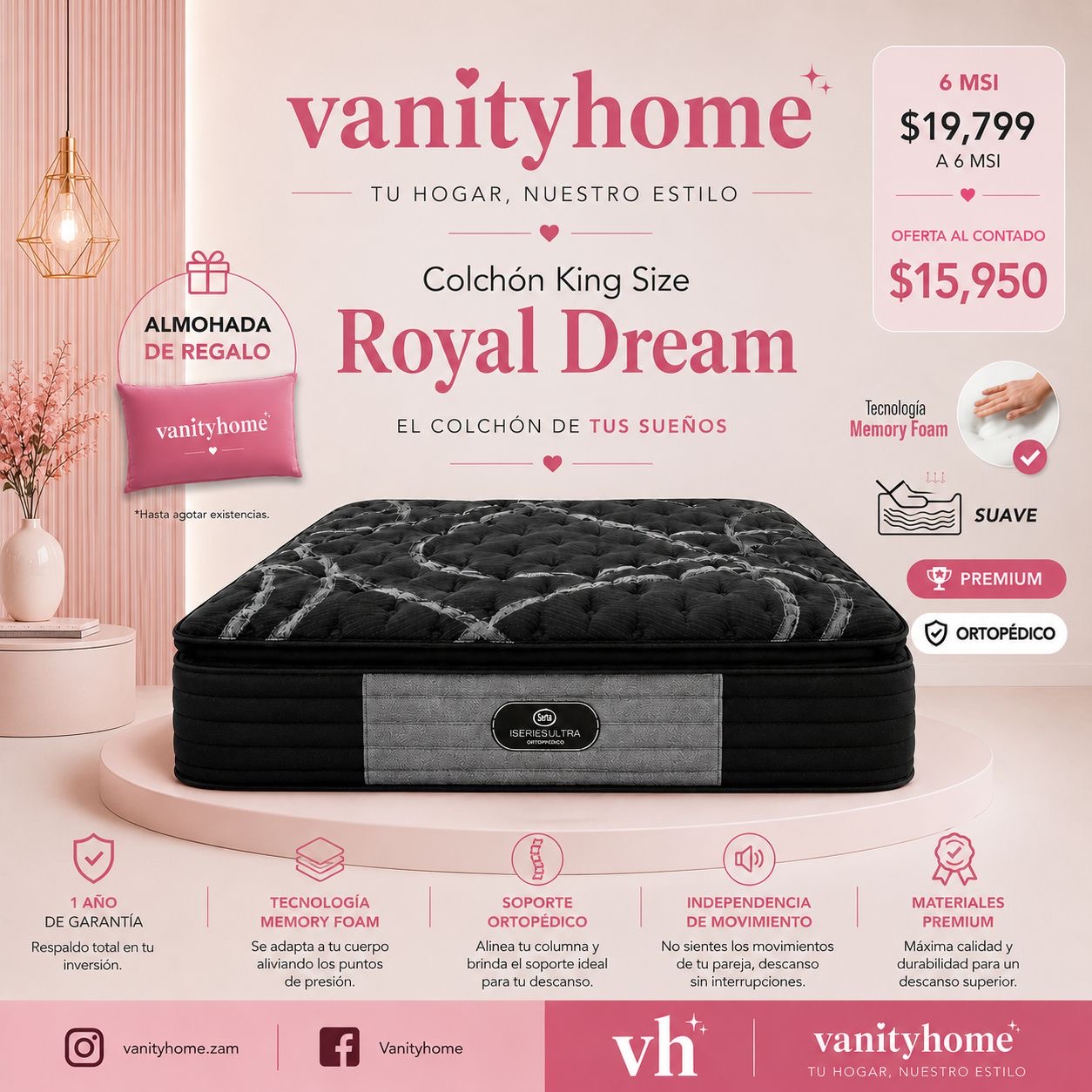Colchón Serta Royal Dream King Size