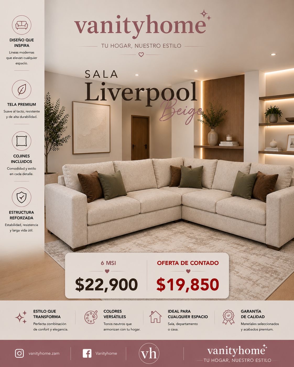 Sala Liverpool Beige