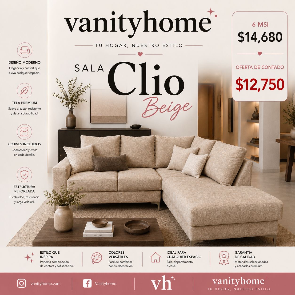 Sala Clio Beige
